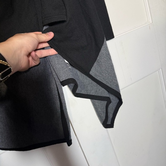 Smartwool Edgewood Wrap Sweater Black Gray Colorblock Soft Knit Size Small - Picture 5 of 10